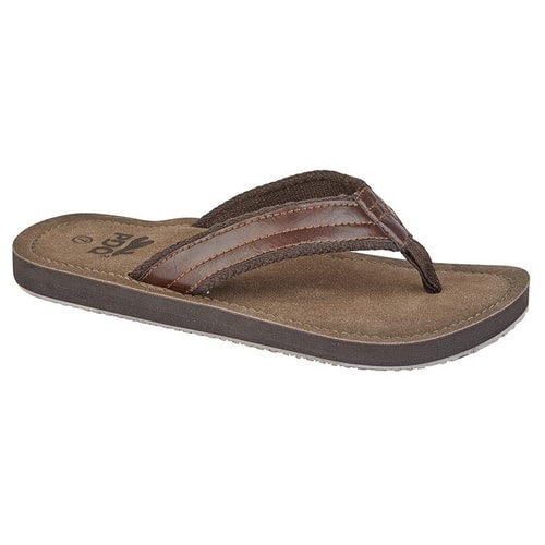 PDQ Flip Flop Sandalen Braun